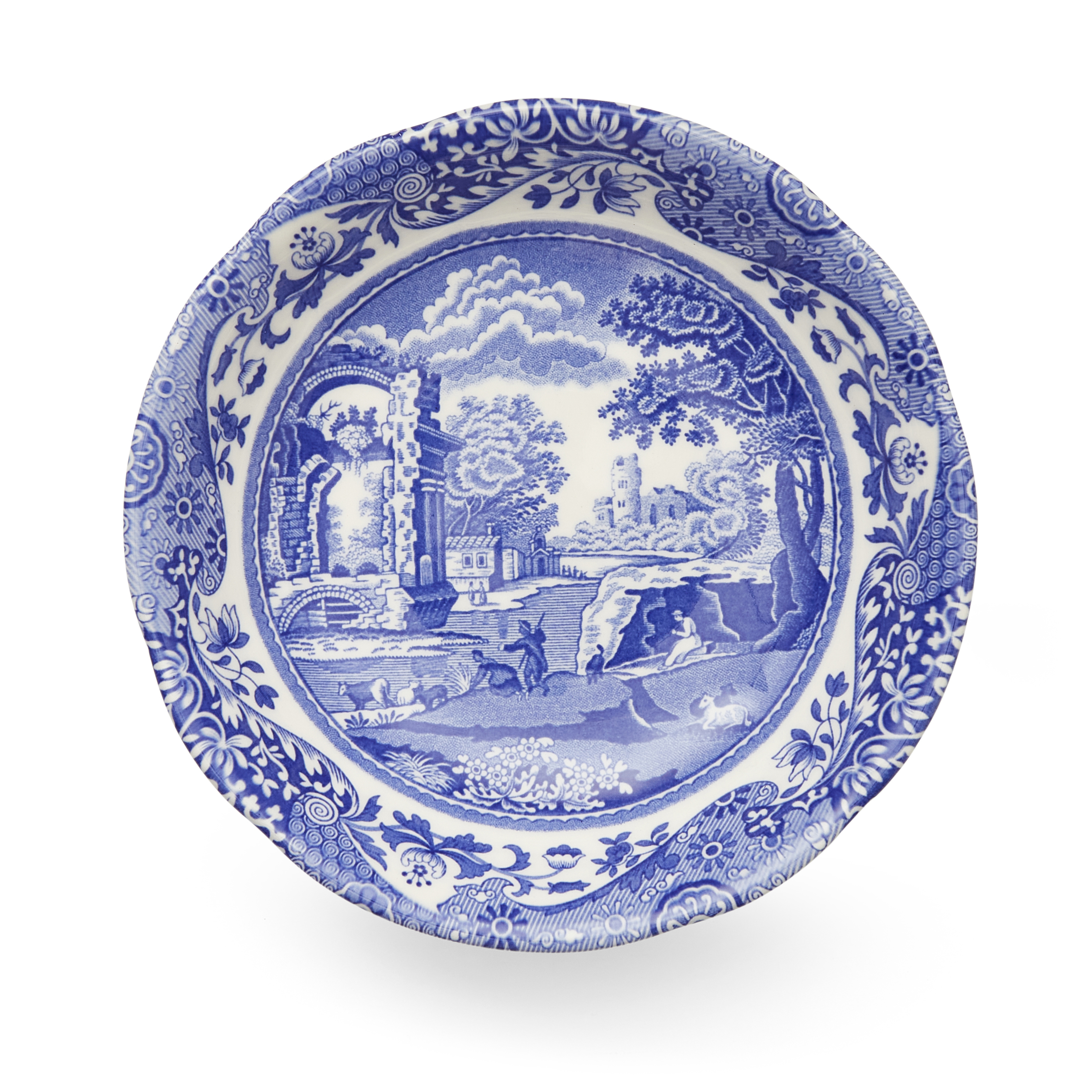 Blue Italian Cereal Bowls Set of 4 image number null